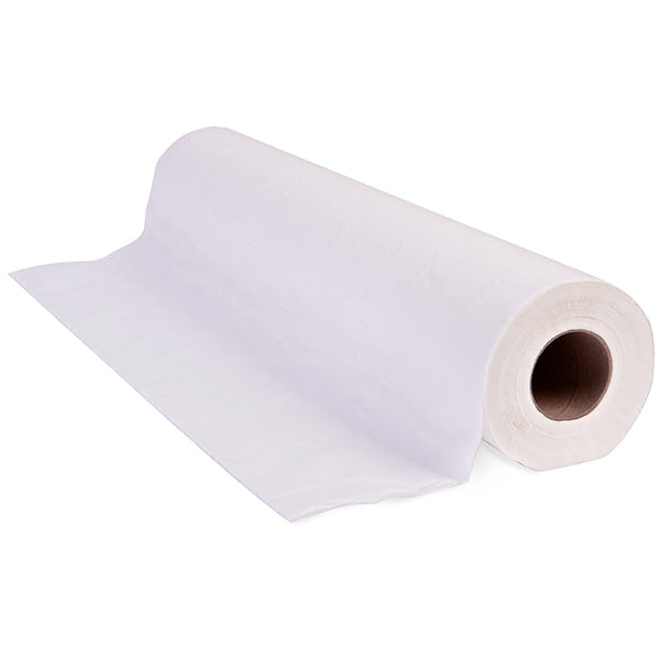 12 x 50m Ecofriendly 20" White Couch Rolls couchrolls.co.uk
