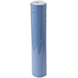hygienically wrapped blue couch roll