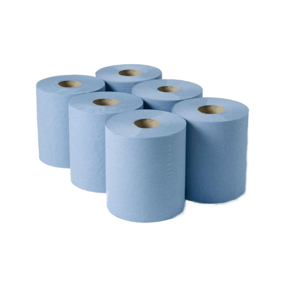 Centre feed rolls blue